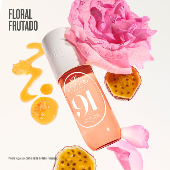 MIST PERFUMADO SOL DE JANEIRO CHEIROSA 91 ROSA CHARMOSA BODY & HAIR MIST